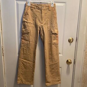 Rewind Camel Flare Cargo Pants
